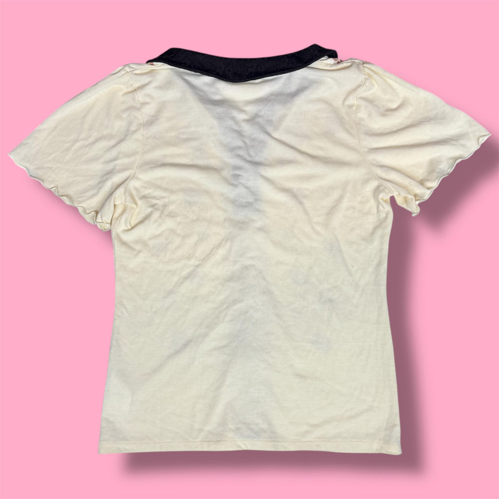 Axes Femme Butterfly & Rose Detailed Blouse