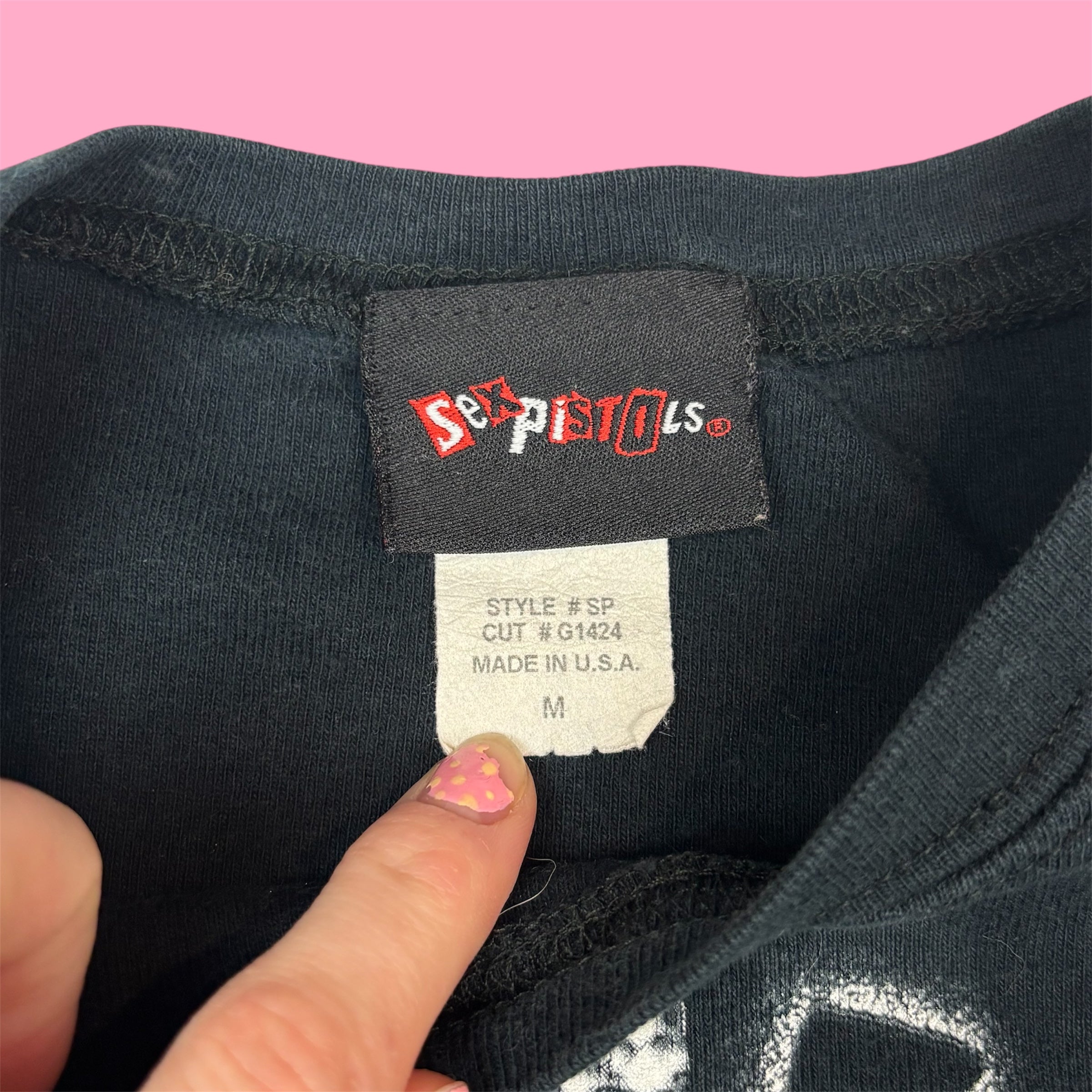 VTG Sex Pistols Monochromatic Portrait Baby Tee