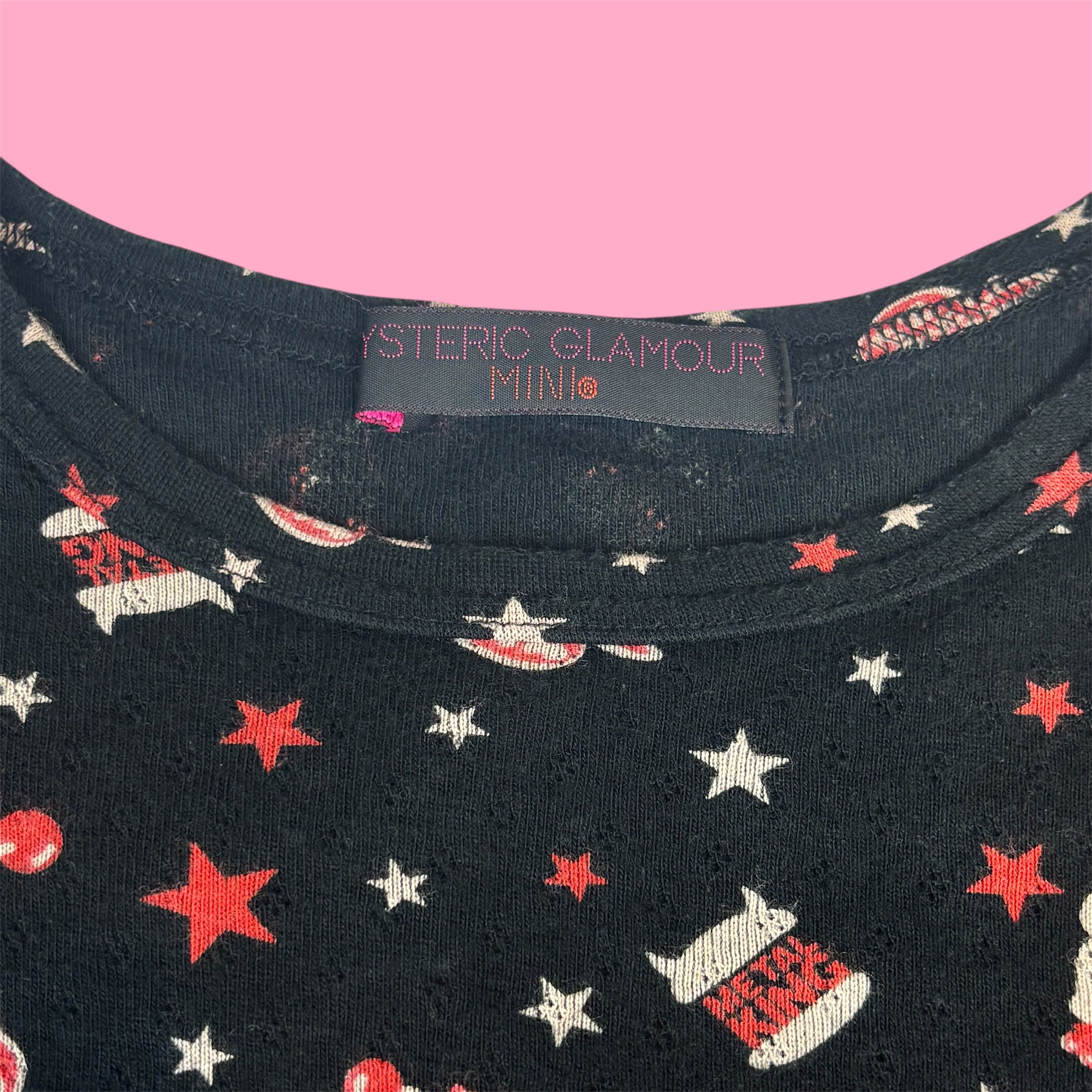 Hysteric Glamour Mini All-Over Print Baby Tee