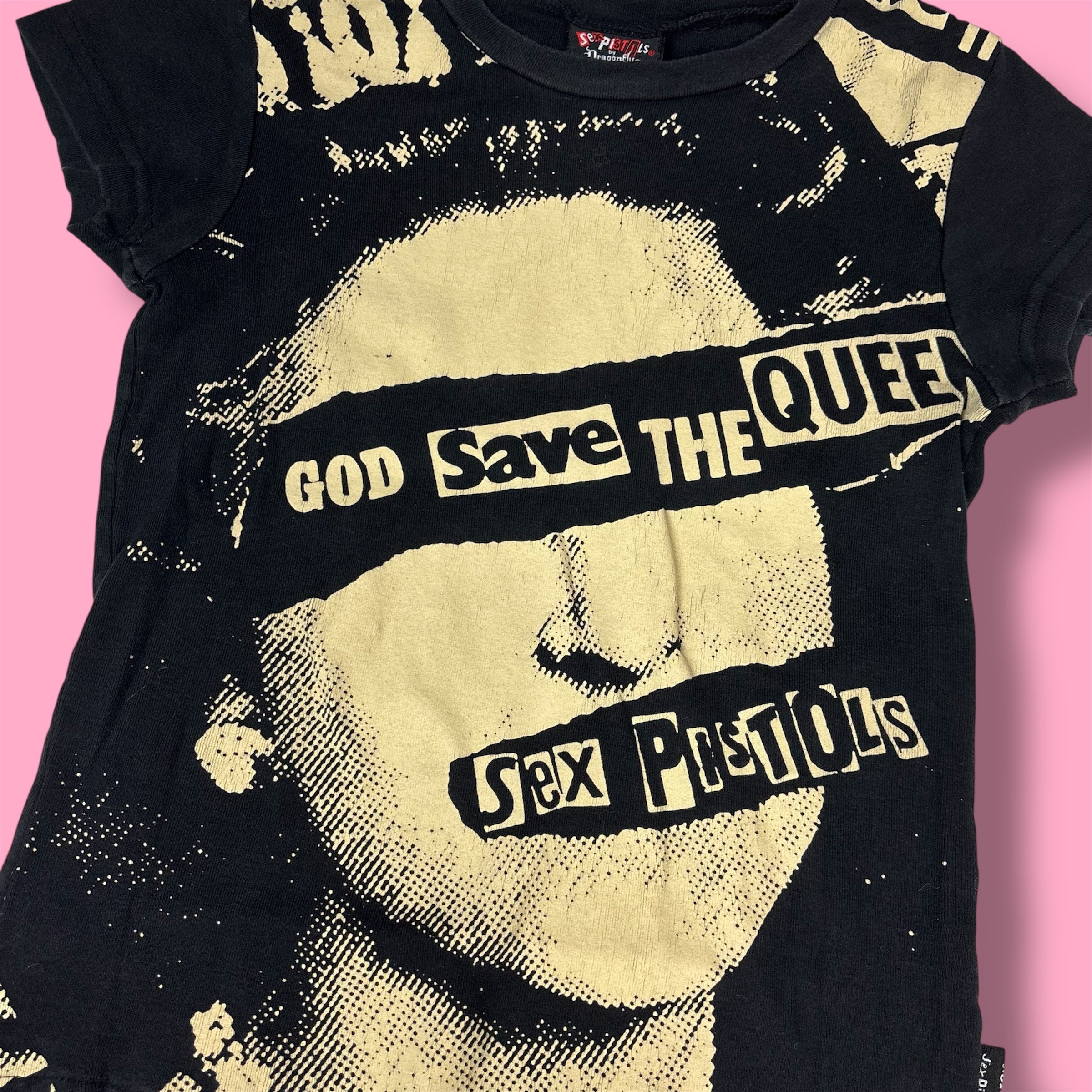 VTG Sex Pistols "God Save The Queen" Graphic Baby Tee