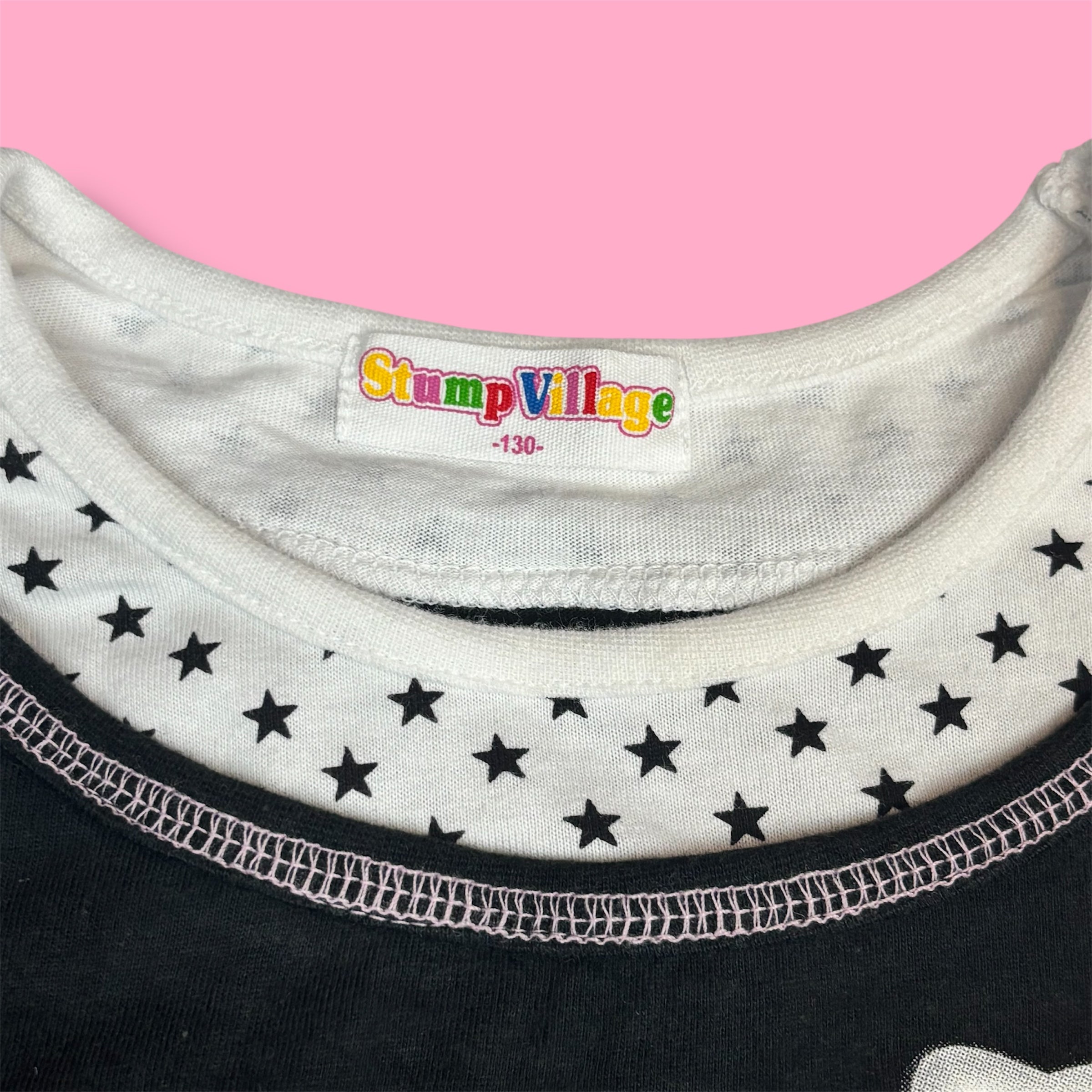 Sanrio "Stump Village" Faux-Layered Baby Tee