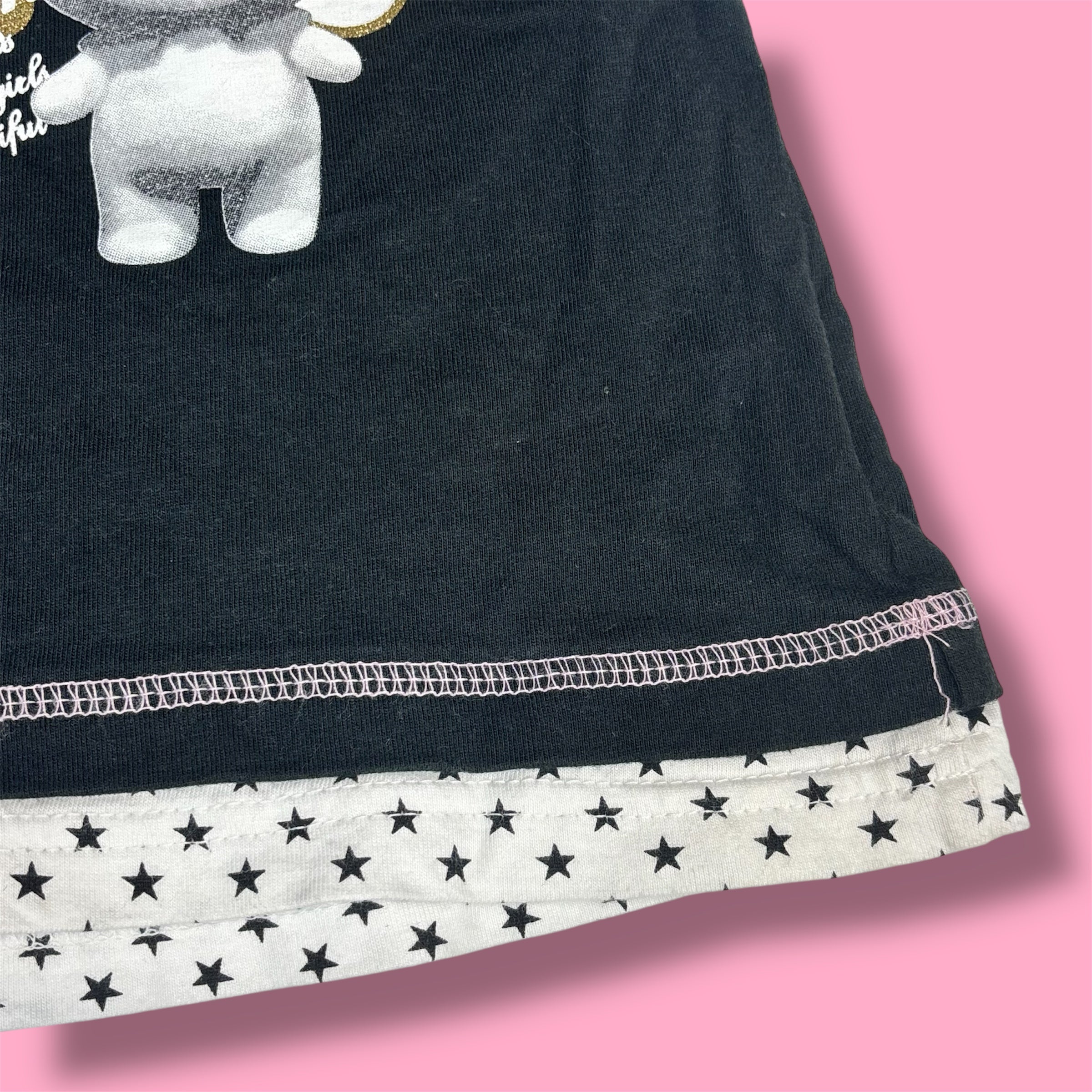 Sanrio "Stump Village" Faux-Layered Baby Tee