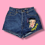 VTG Betty Boop High-Rise Denim Shorts
