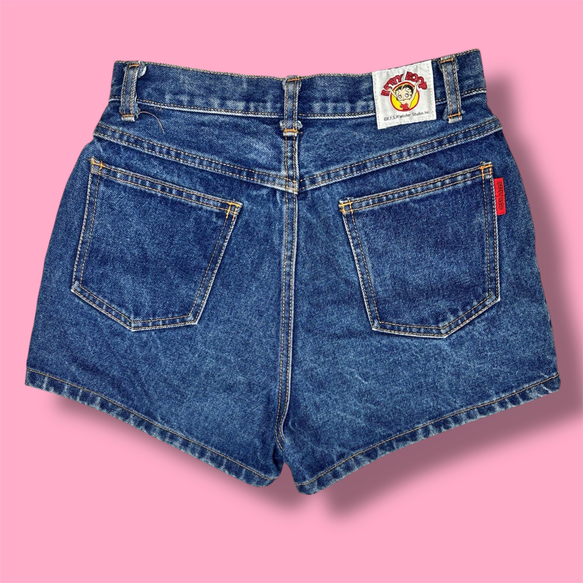 VTG Betty Boop High-Rise Denim Shorts