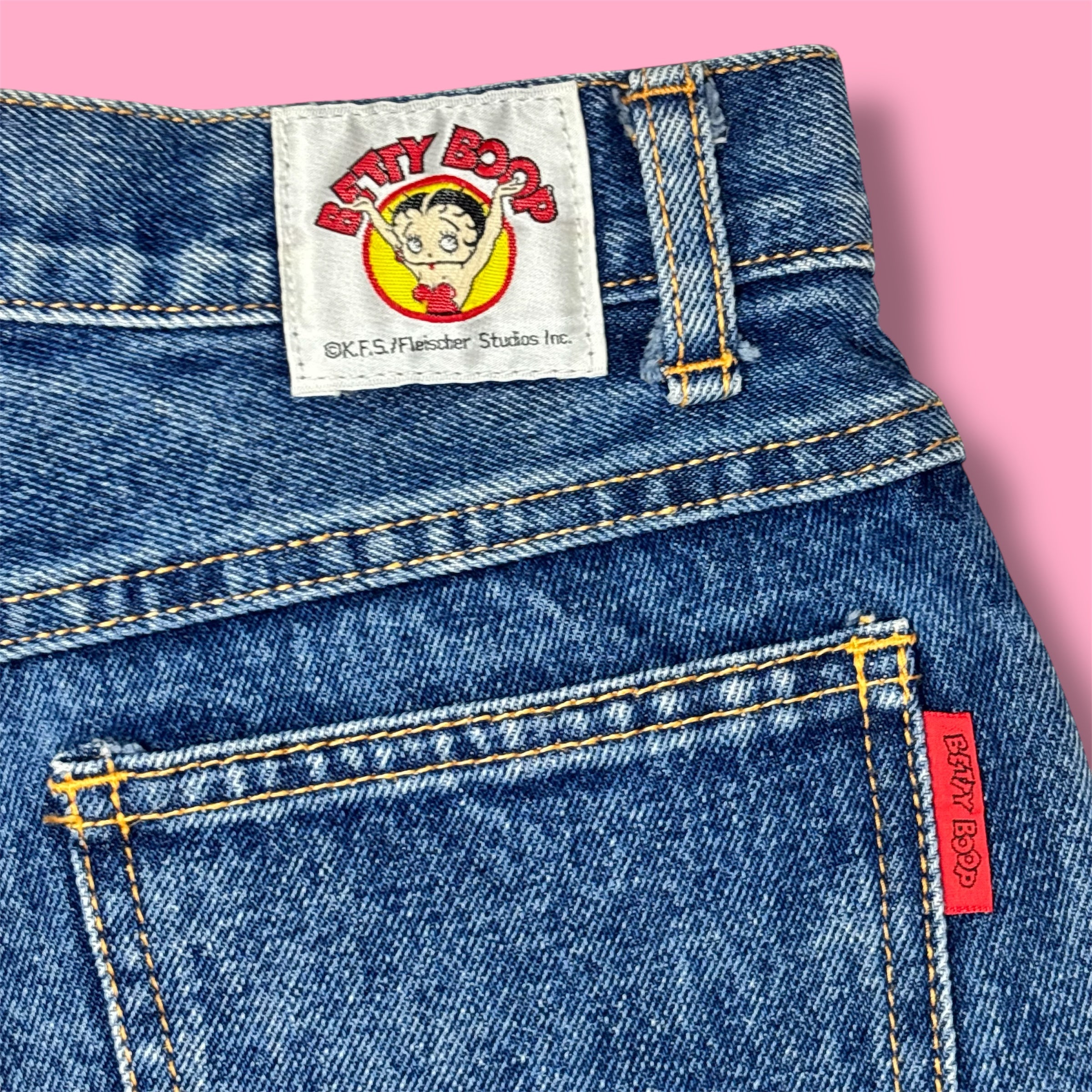 VTG Betty Boop High-Rise Denim Shorts