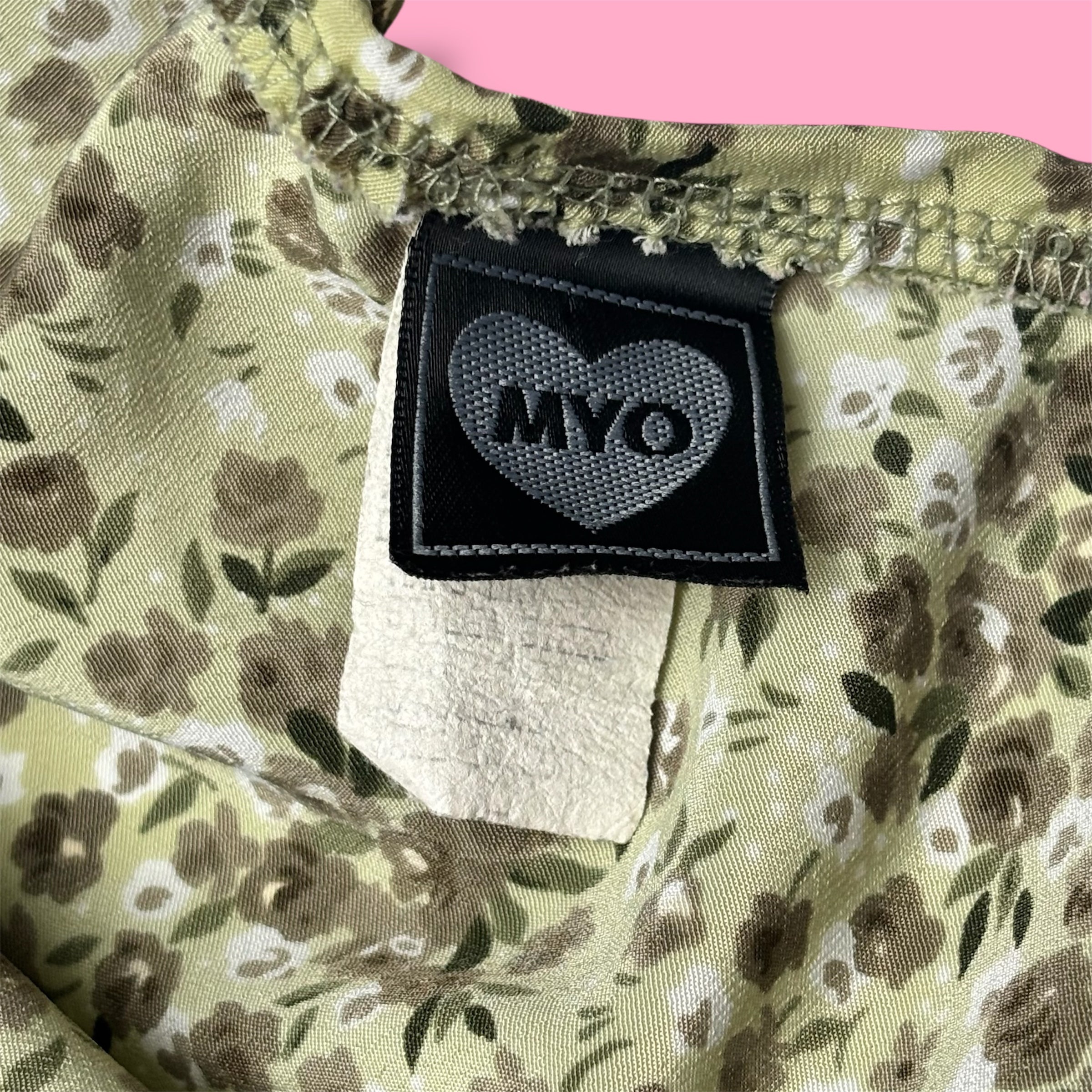 VTG Myo Floral Ruffle Hem Midi Skirt