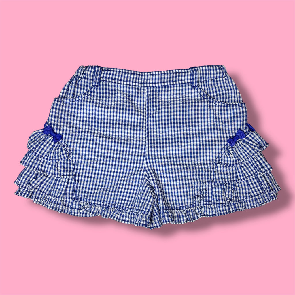 Mezzo Piano Gingham Ruffle Bloomer Shorts