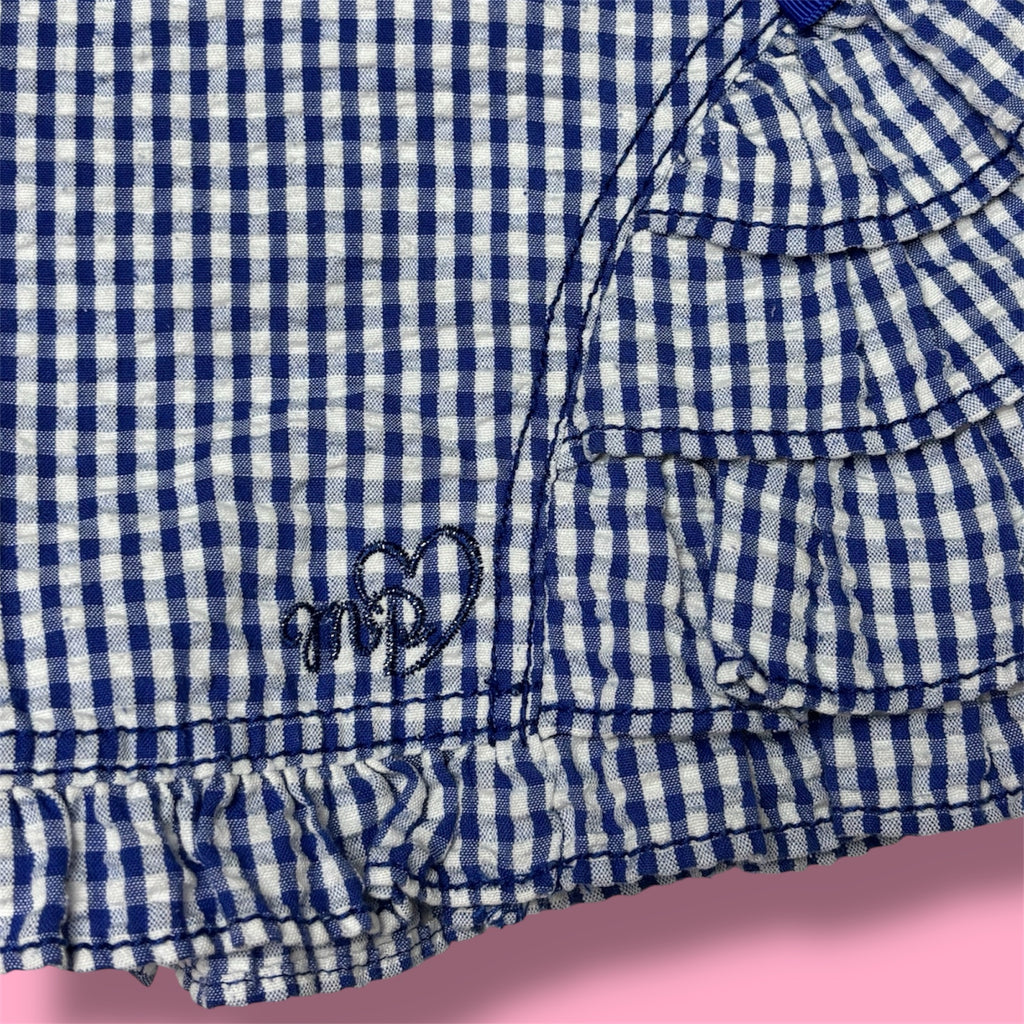 Mezzo Piano Gingham Ruffle Bloomer Shorts