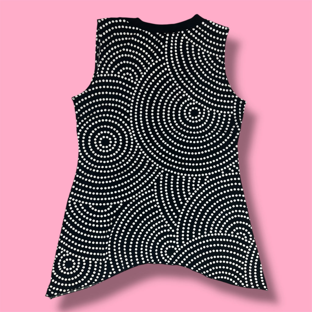 2000s JKLA California Polka Dot V-Neck Tank