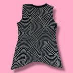 2000s JKLA California Polka Dot V-Neck Tank