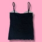 2000s Joky Gal Lace Floral Mesh Lined Camisole