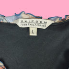 Uniform John Paul Richard Art Nouveau Inspired Mesh Top