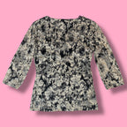 2000s Wrapper Floral Full Lace Top