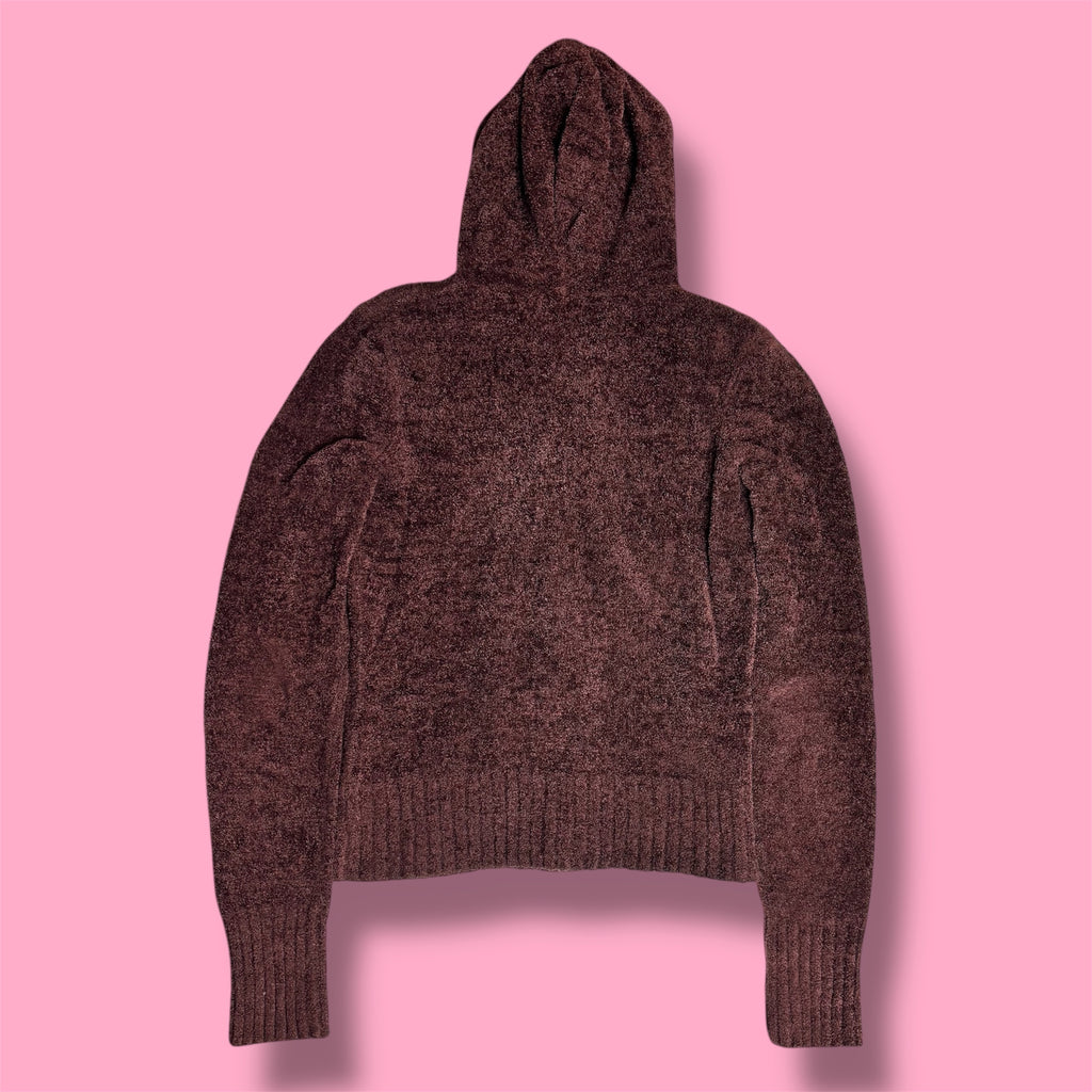 Wet Seal Fuzzy Zip-Up Hoodie