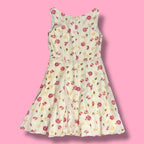 VTG Knit Wit Silk Floral Fit and Flare Dress