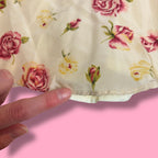 VTG Knit Wit Silk Floral Fit and Flare Dress