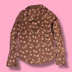 2000s Lucky Brand Floral Button Up Shirt