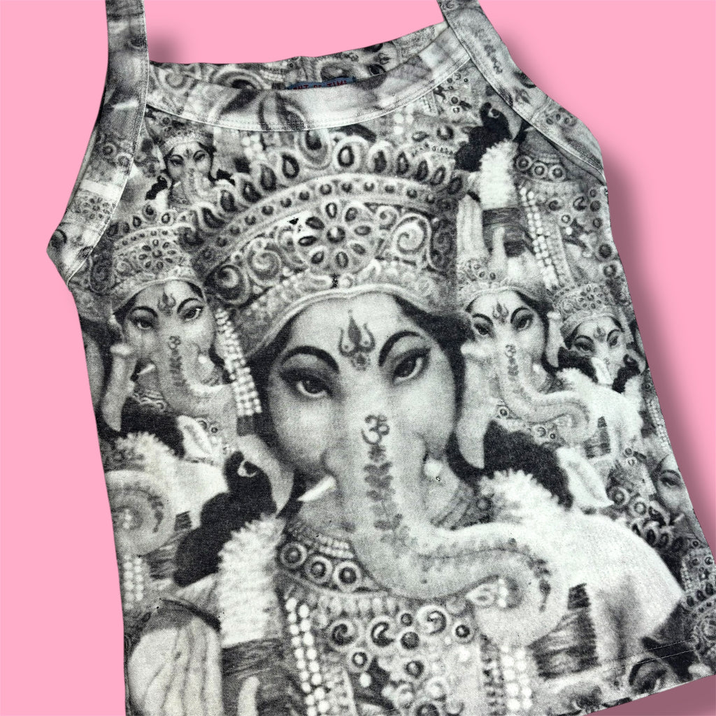 VTG Out of Time WORK Blue Label Ganesha Graphic Tank