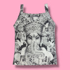 VTG Out of Time WORK Blue Label Ganesha Graphic Tank