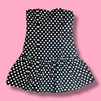 2000s Papaya Polka Dot Bubble Dress