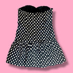 2000s Papaya Polka Dot Bubble Dress
