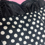 2000s Papaya Polka Dot Bubble Dress