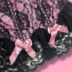 VTG Fredricks Of Hollywood Pink Lace Corset